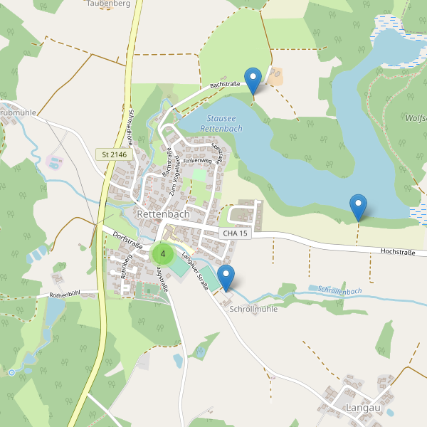 Karte der Parkplätze in Rettenbach (CHA) Thumbnail