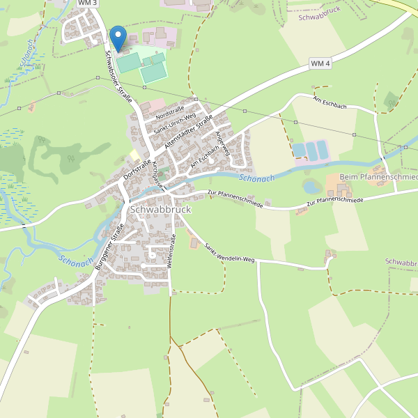 Karte der Parkplätze in Schwabbruck Thumbnail