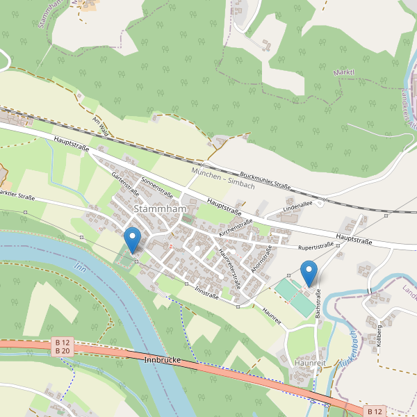 Karte der Parkplätze in Stammham (AÖ) Thumbnail