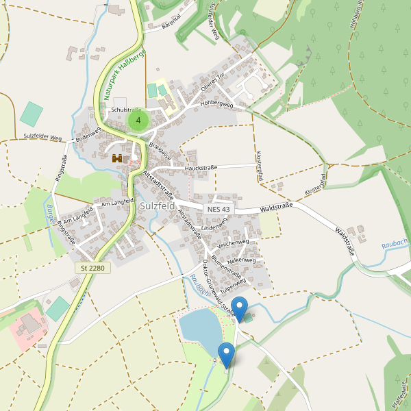 Karte der Parkplätze in Sulzfeld (NES) Thumbnail