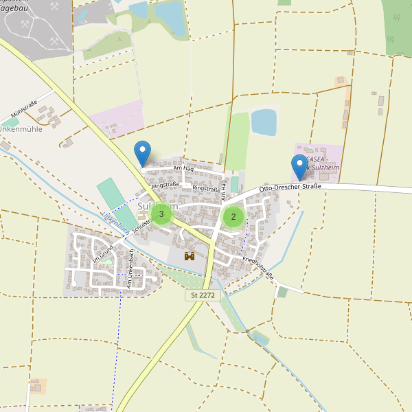 Karte der Parkplätze in Sulzheim (SW) Thumbnail