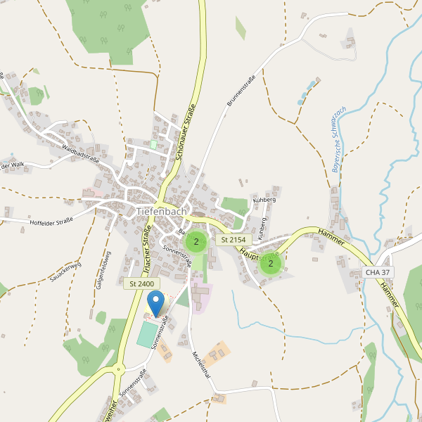 Karte der Parkplätze in Tiefenbach (CHA) Thumbnail