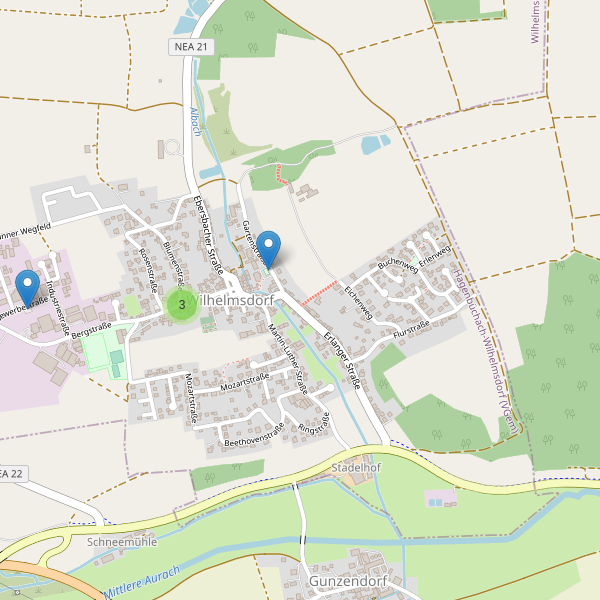 Karte der Parkplätze in Wilhelmsdorf (NEA) Thumbnail