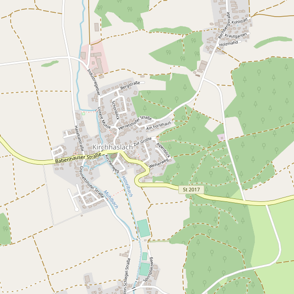 Stadtplan Kirchhaslach Thumbnail