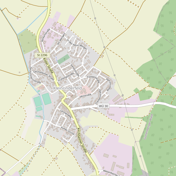 Karte der Verkaufsautomaten in Kleinrinderfeld Thumbnail