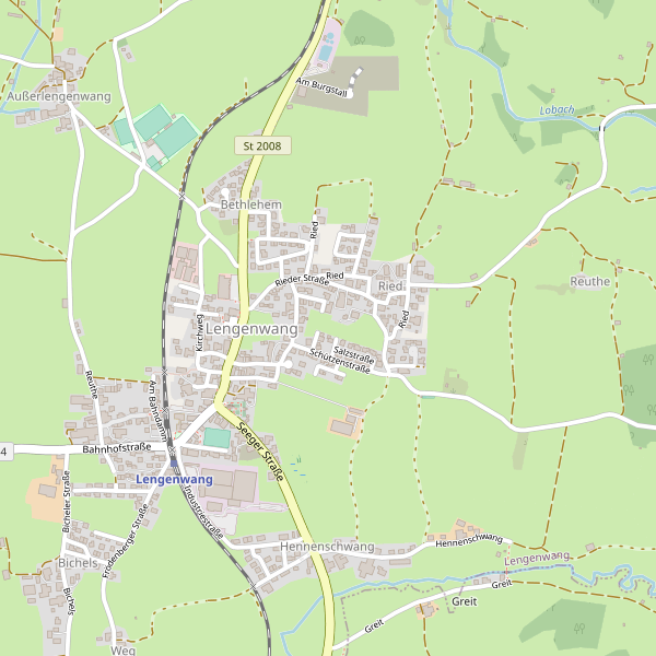 Karte der Hotels in Lengenwang Thumbnail