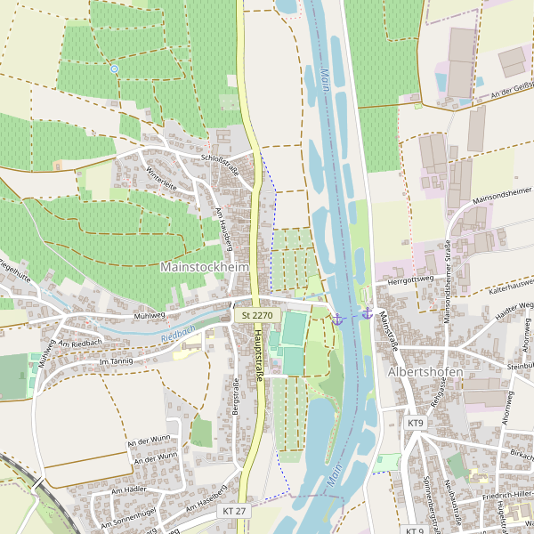 Stadtplan Mainstockheim Thumbnail