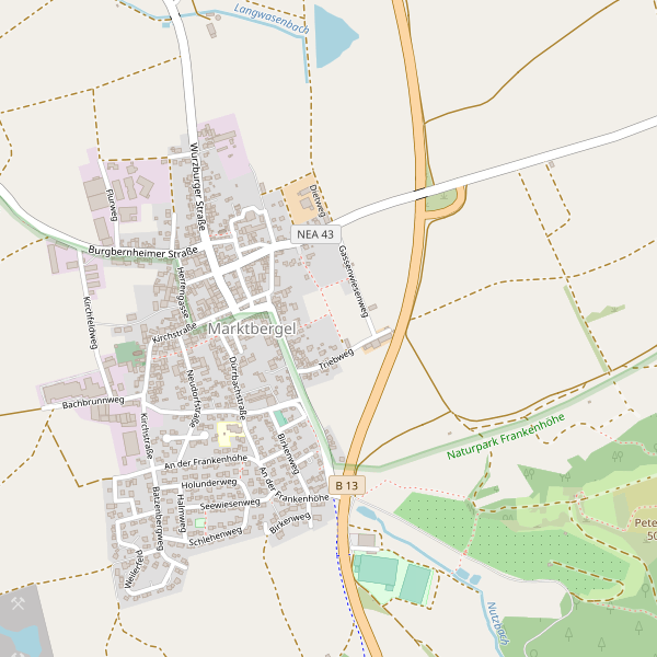 Stadtplan Marktbergel Thumbnail