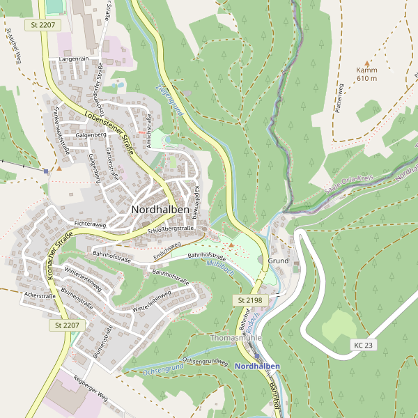 Karte der Toiletten in Nordhalben Thumbnail