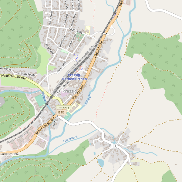 Stadtplan Pressig Thumbnail
