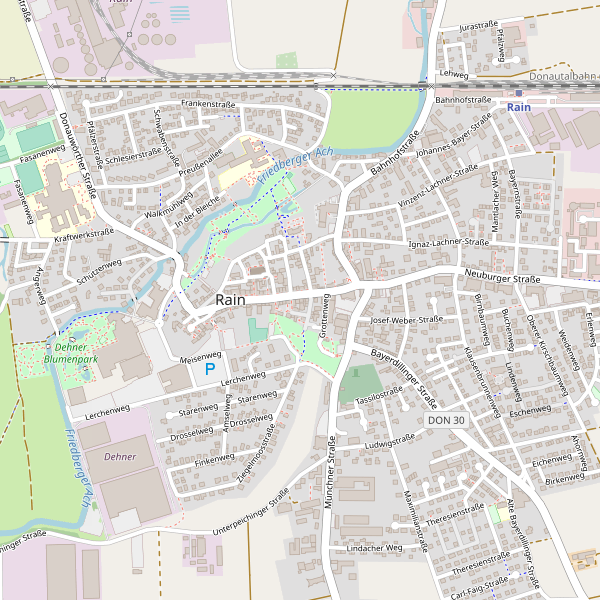 Karte der Toiletten in Rain (DON) Thumbnail