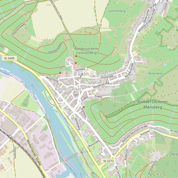 Stadtplan Randersacker Thumbnail