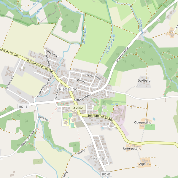 Karte der Toiletten in Riedering Thumbnail