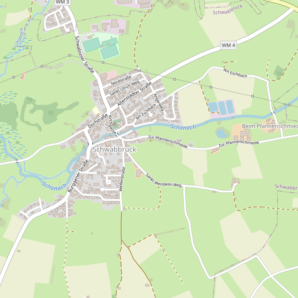 Karte der Aussichten in Schwabbruck Thumbnail