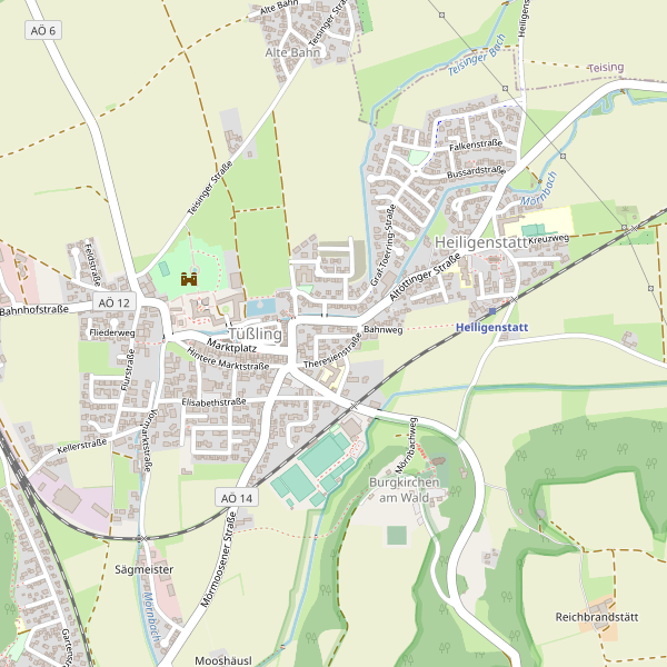 Stadtplan Tüßling Thumbnail
