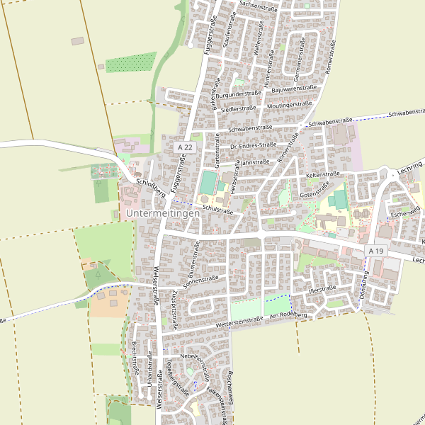 Stadtplan Untermeitingen Thumbnail