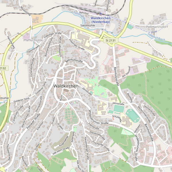 Stadtplan Waldkirchen Thumbnail