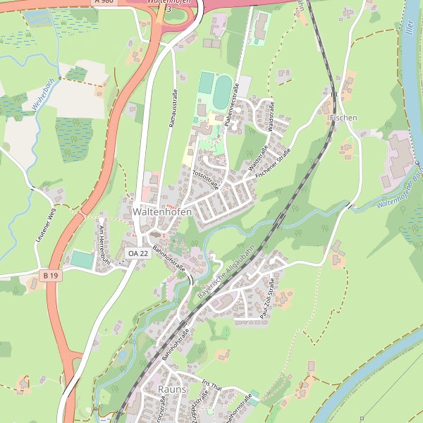 Stadtplan Waltenhofen Thumbnail