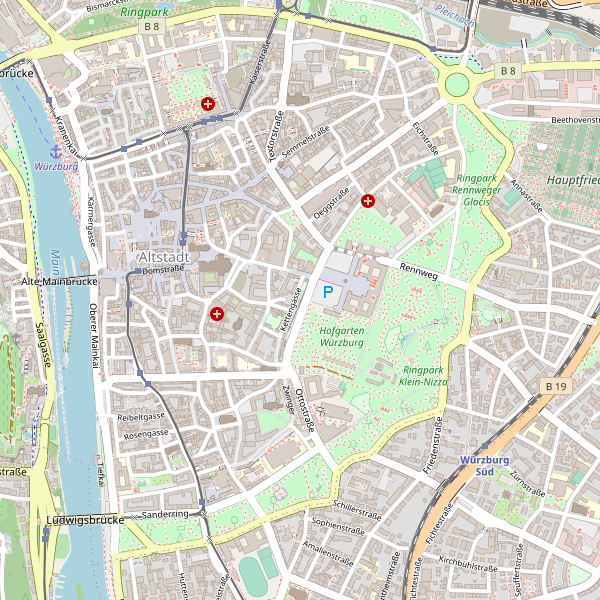 Thumbnail Stadtplan Würzburg