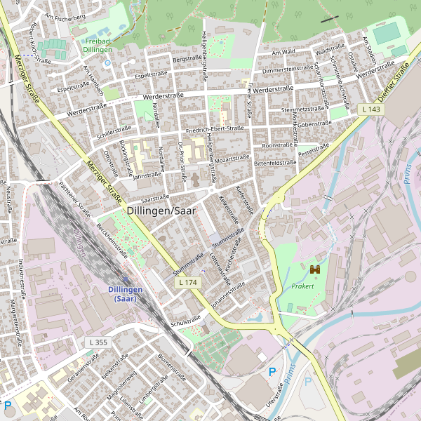 Stadtplan Dillingen-Saar Thumbnail