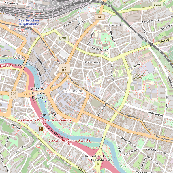 Thumbnail Stadtplan Saarbrücken