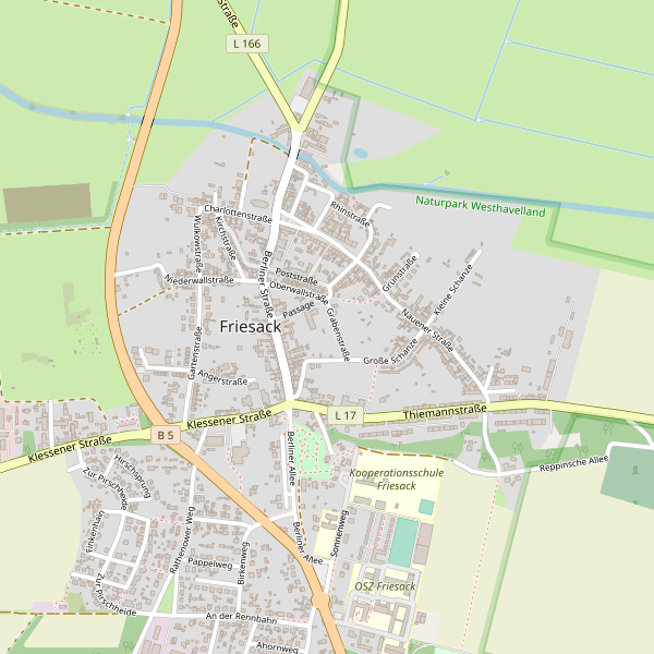 Stadtplan Friesack Thumbnail