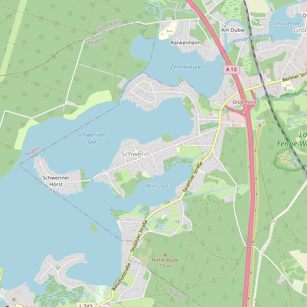Karte der Fahrradabstellplätze in Schwerin (LDS) Thumbnail