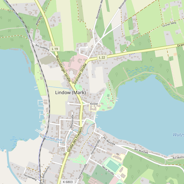 Karte der Toiletten in Lindow (Mark) Thumbnail