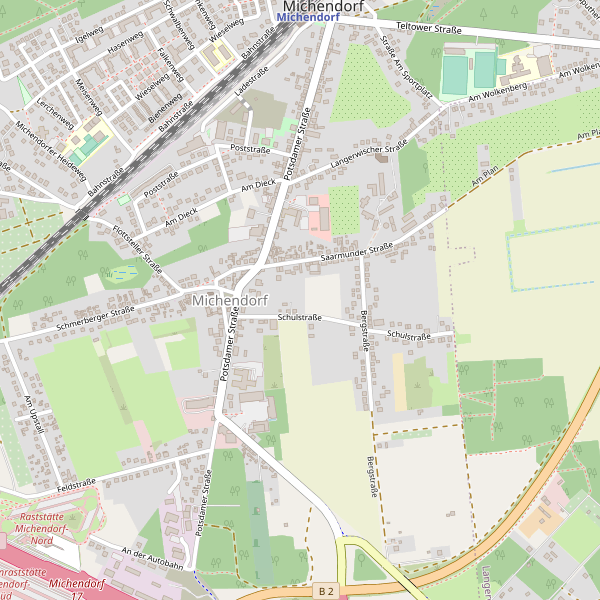 Karte der Toiletten in Michendorf (PM) Thumbnail