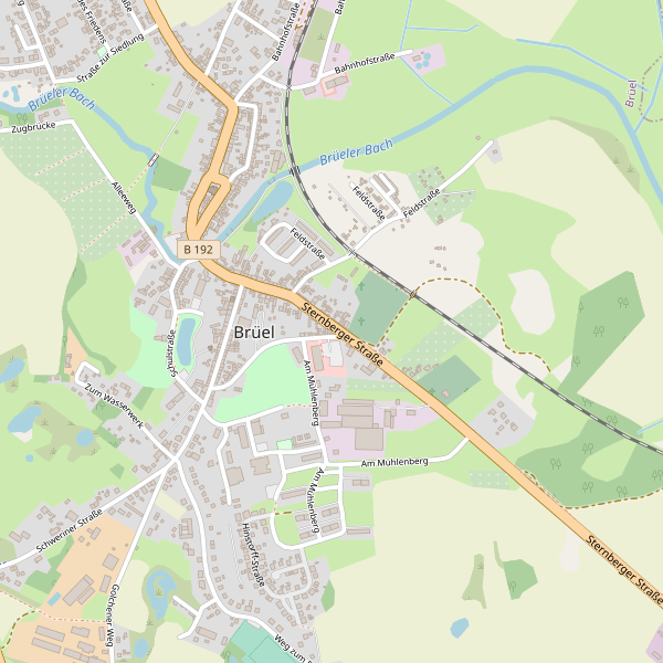 Stadtplan Brüel Thumbnail