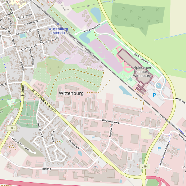 Karte der Fahrradabstellplätze in Wittenburg Thumbnail