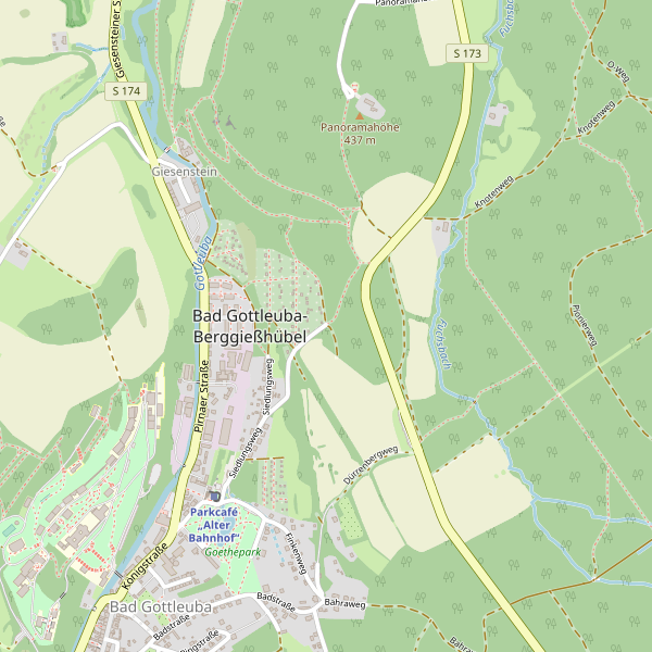 Stadtplan Bad Gottleuba-Berggießhübel Thumbnail