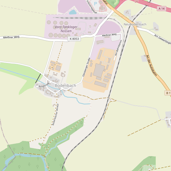 Karte der Hotels in Bodenbach (MEI) Thumbnail