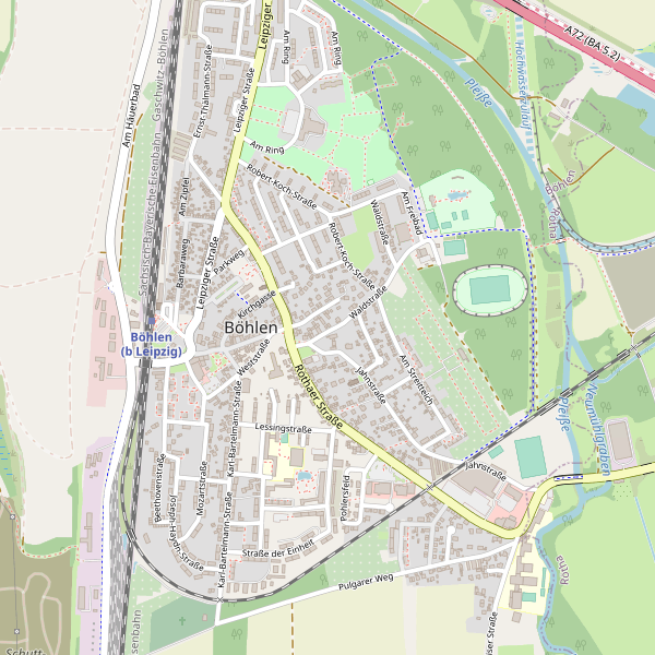 Karte der Toiletten in Böhlen (BNA) Thumbnail