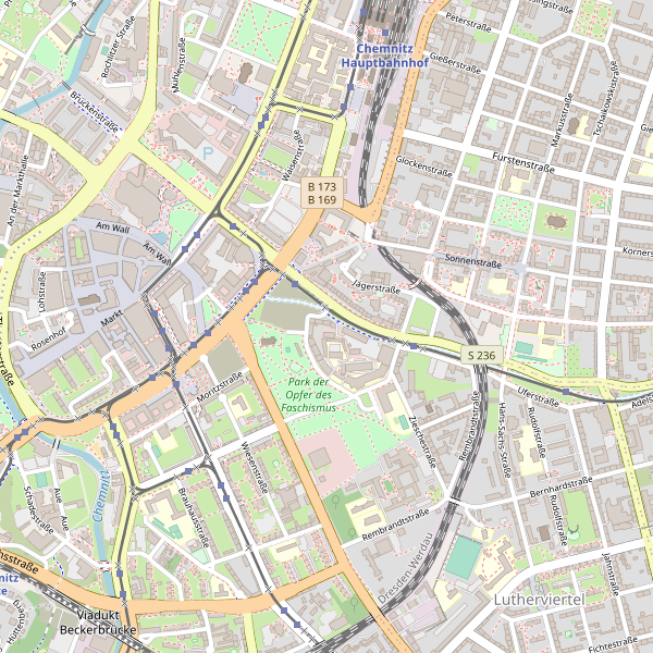 Thumbnail Stadtplan Chemnitz