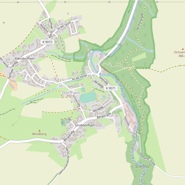 Stadtplan Dorfhain Thumbnail