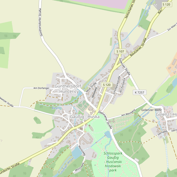 Karte der Taxi in Günthersdorf - Hunćericy Thumbnail