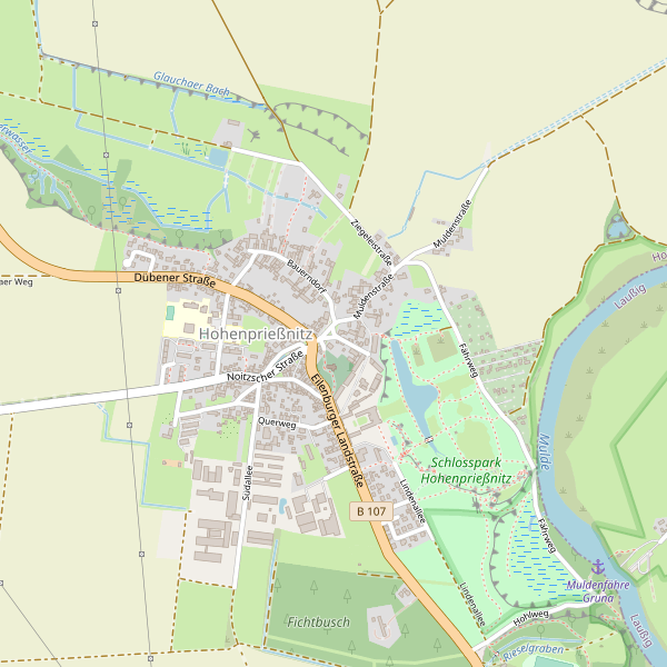 Stadtplan Hohenprießnitz Thumbnail