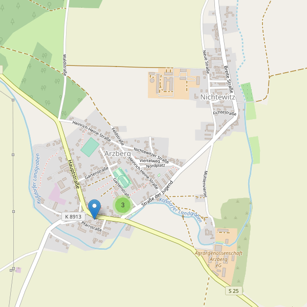 Karte der Parkplätze in Arzberg (TO) Thumbnail