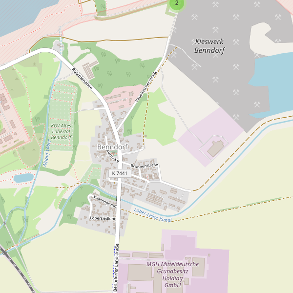 Karte der Parkplätze in Benndorf (TO) Thumbnail