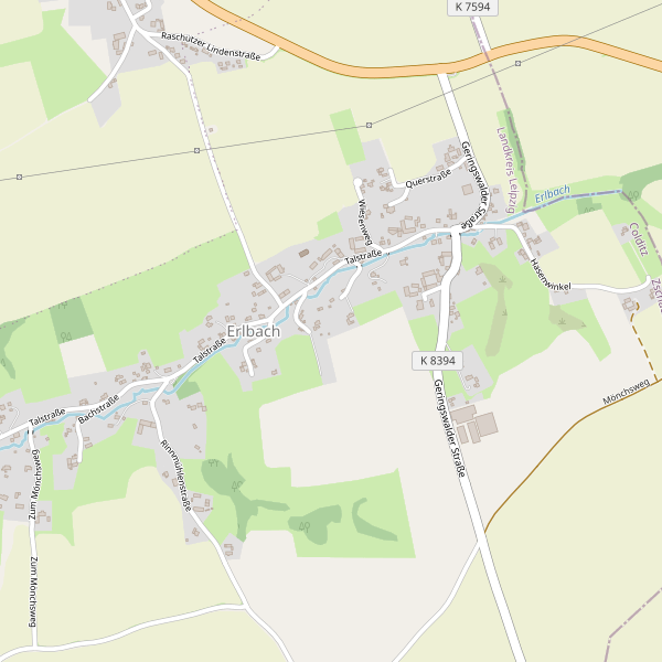 Karte der Parkplätze in Erlbach (BNA) Thumbnail