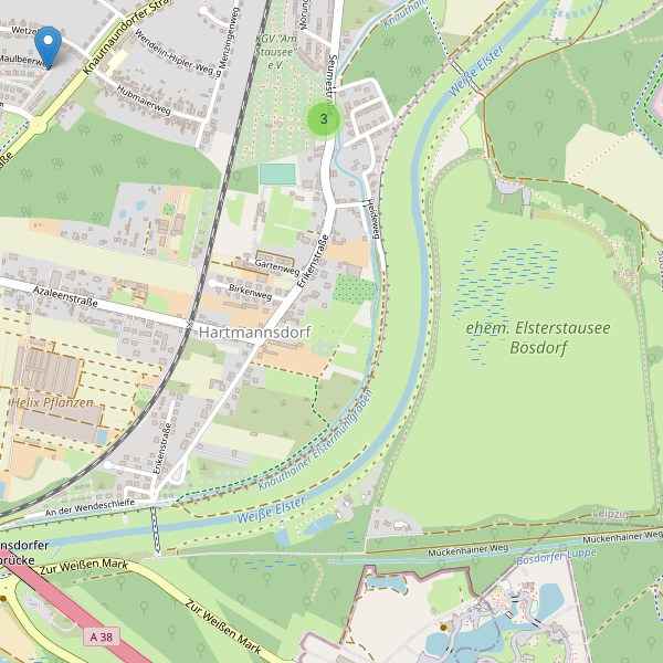 Karte der Parkplätze in Hartmannsdorf (L) Thumbnail