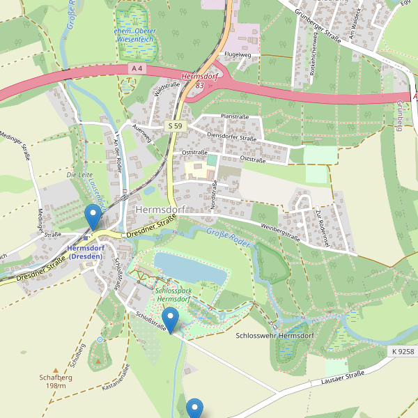 Karte der Parkplätze in Hermsdorf (BZ) Thumbnail