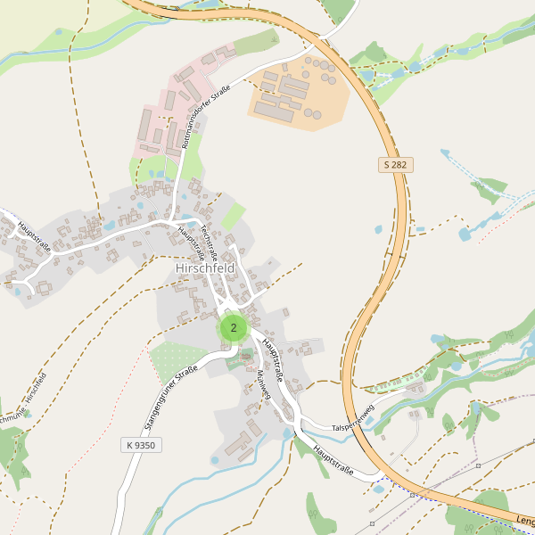 Karte der Parkplätze in Hirschfeld (Z) Thumbnail