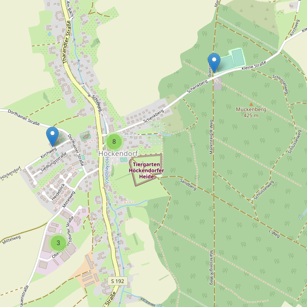 Karte der Parkplätze in Höckendorf (PIR) Thumbnail