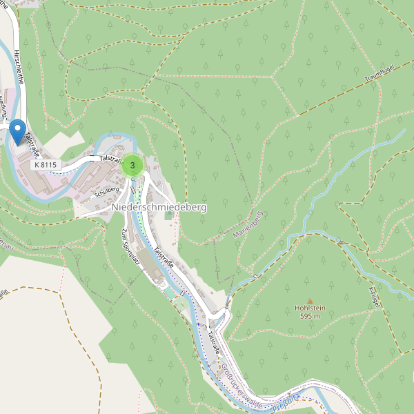 Karte der Parkplätze in Niederschmiedeberg Thumbnail