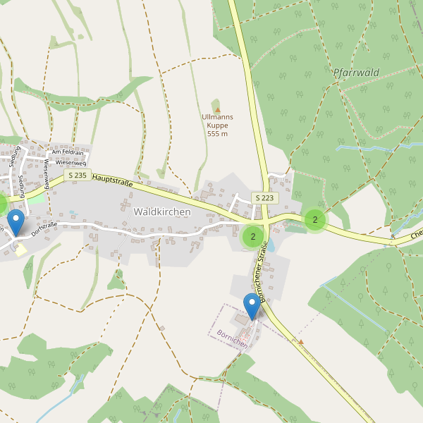 Karte der Parkplätze in Waldkirchen (MEK) Thumbnail