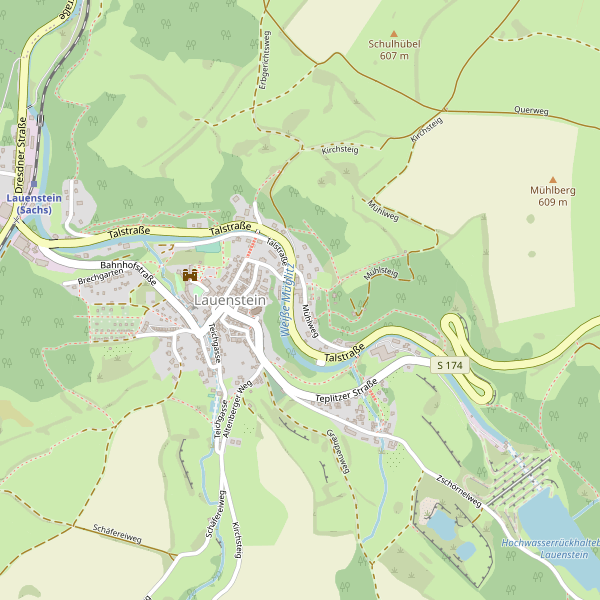 Stadtplan Lauenstein Thumbnail