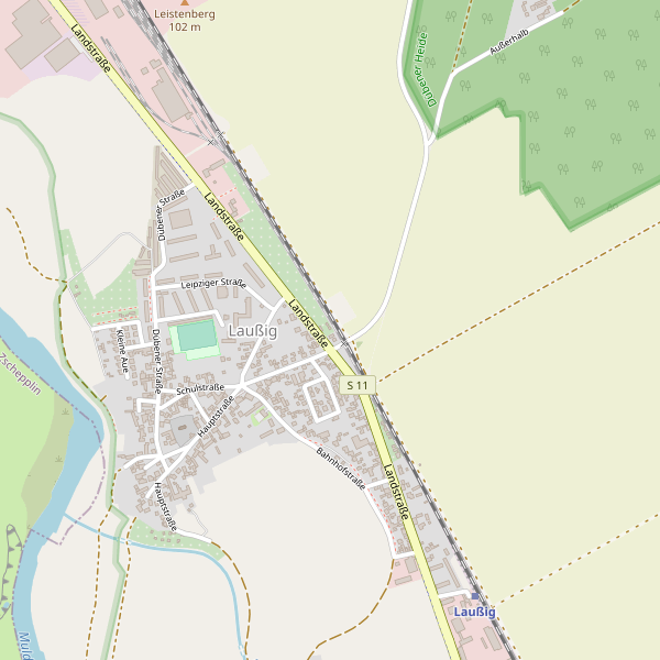 Karte der Hotels in Laußig Thumbnail