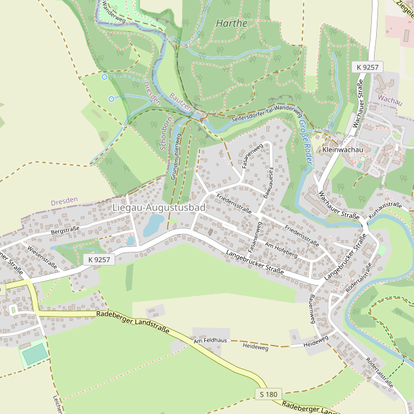Stadtplan Liegau-Augustusbad Thumbnail